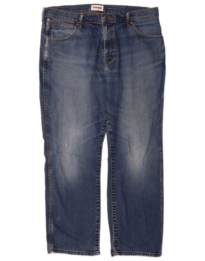 Мужские прямые джинсы Wrangler Texas W36 L30, синий хлопок