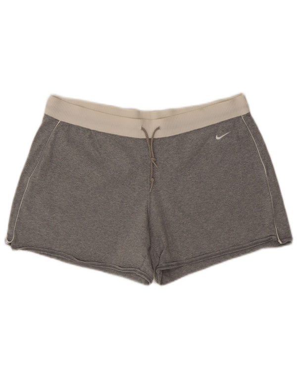Женские спортивные шорты Nike UK 16/18 XL, серые с цветными блоками