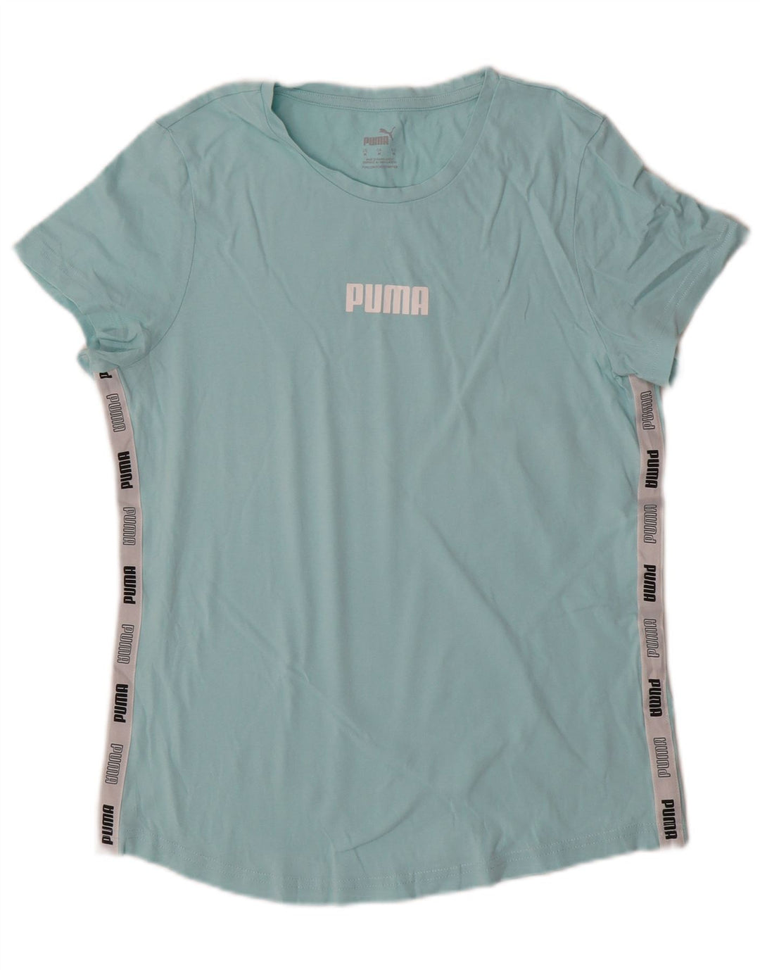 Женская футболка с рисунком PUMA Top UK 12, средний синий, цветной блок