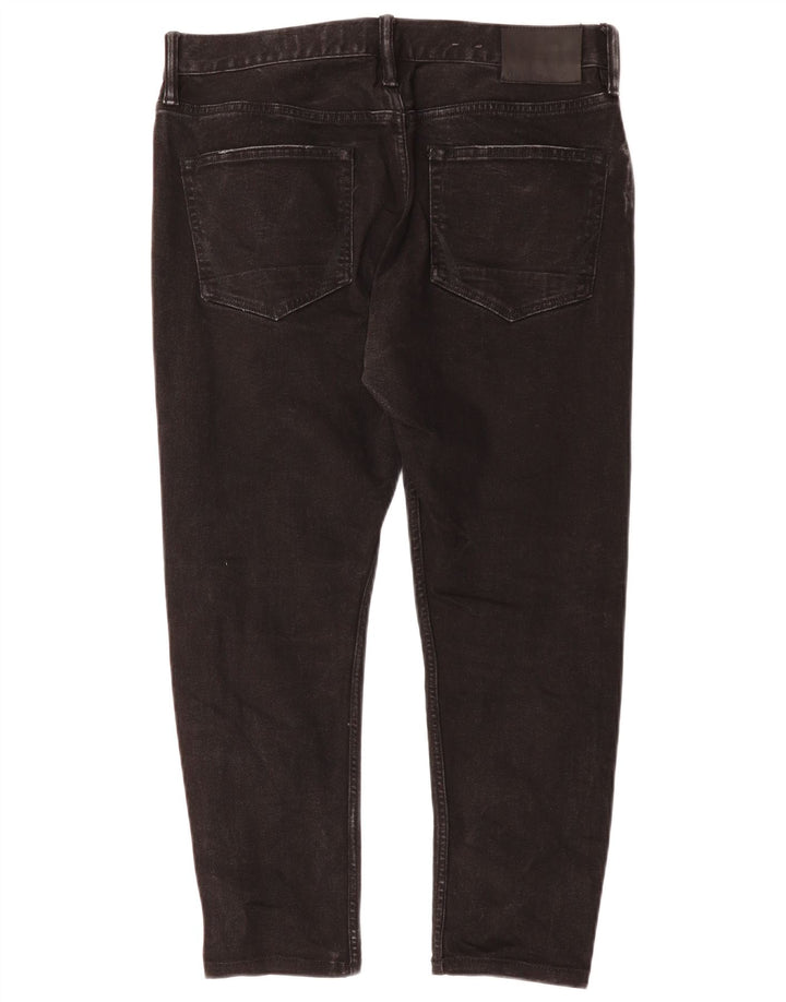 Мужские укороченные джинсы ALL SAINTS W33 L24, черный хлопок
