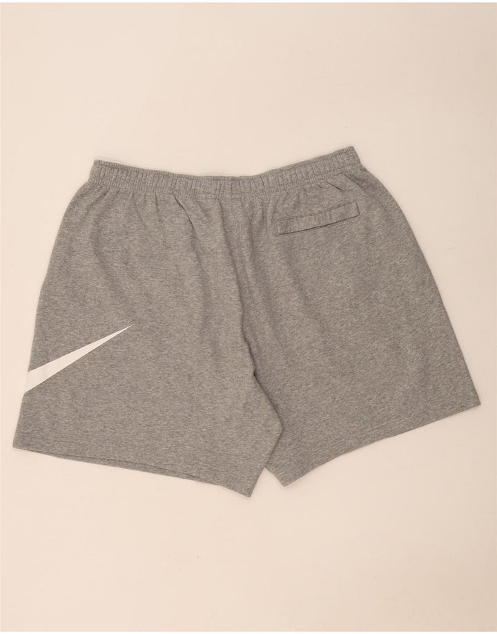 Мужские спортивные шорты с рисунком Nike 3XL, серые, хлопок