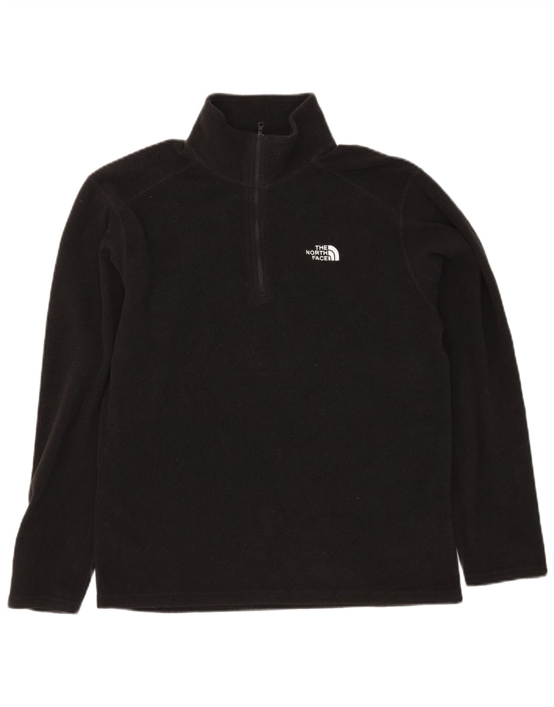 Мужской флисовый джемпер с воротником на молнии The North Face, маленький черный, полиэстер