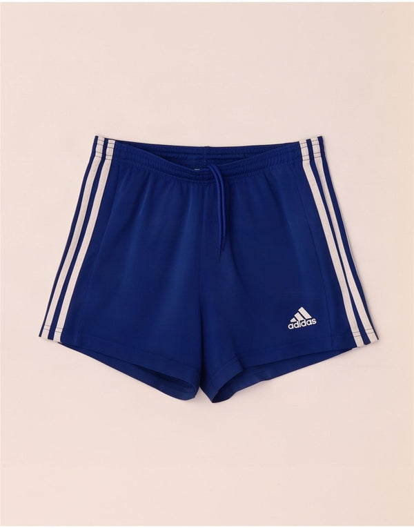 Женские спортивные шорты Adidas Aeroready UK 8/10, маленькие синие, полиэстер