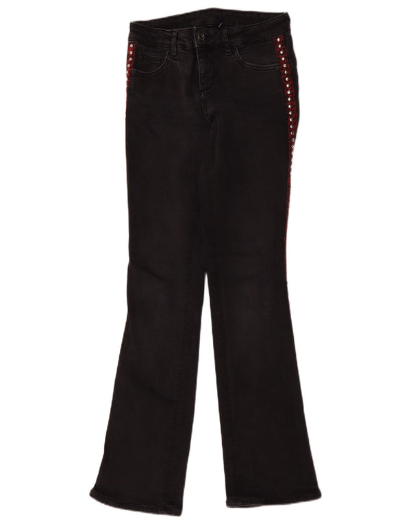 Liu Jo Womens Bootcut Jeans W26 L31 Black Cotton