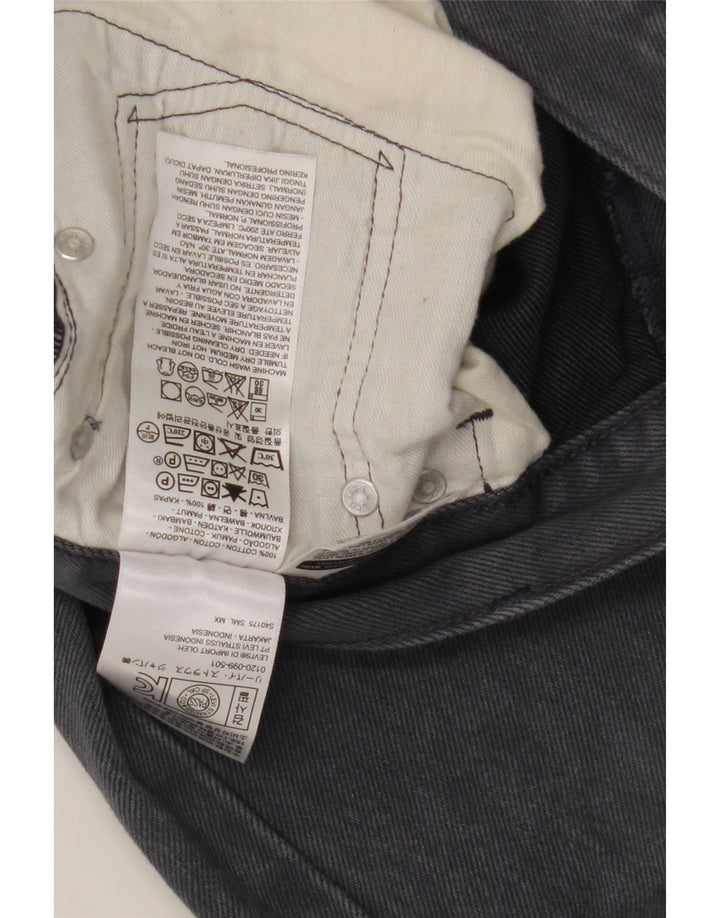 Мужские прямые джинсы Levi's 501 W32 L32 серые, хлопок