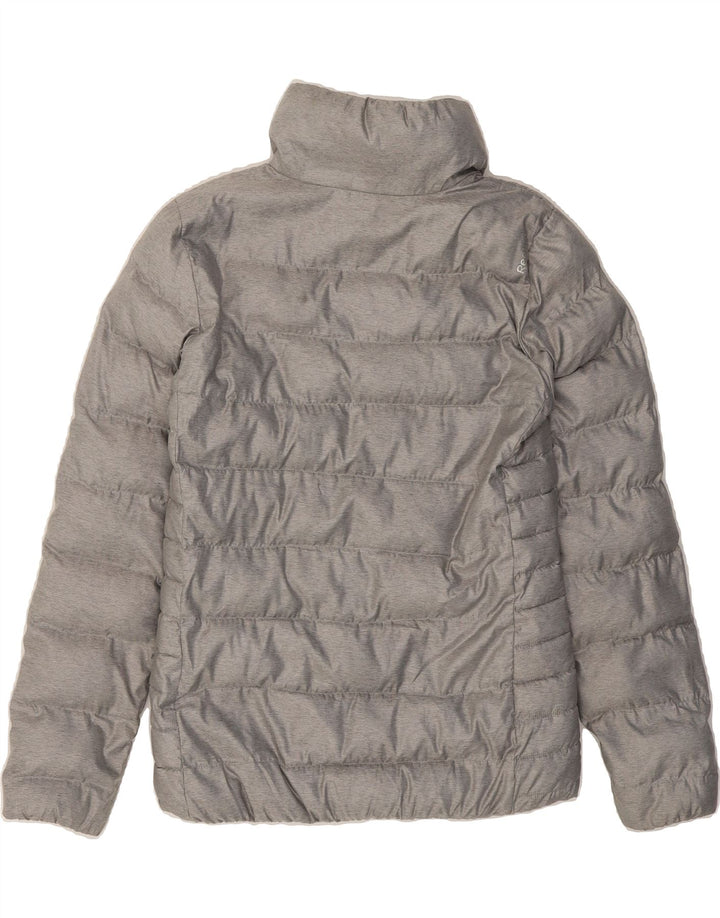 REEBOK Womens Padded Jacket UK 12/14 Medium Grey Polyester Vintage Reebok and Second-Hand Reebok from Messina Hembry 