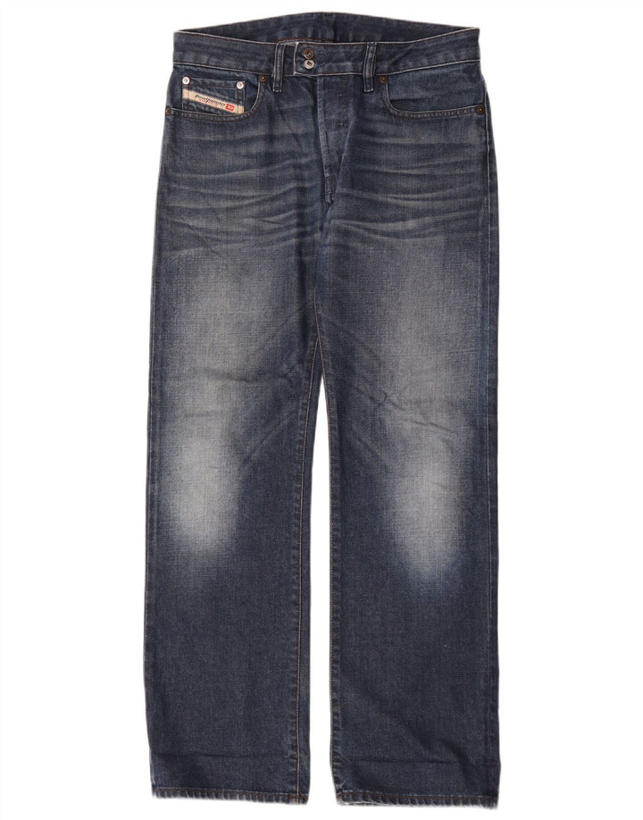Мужские прямые джинсы Diesel W31 L32 синие, хлопок