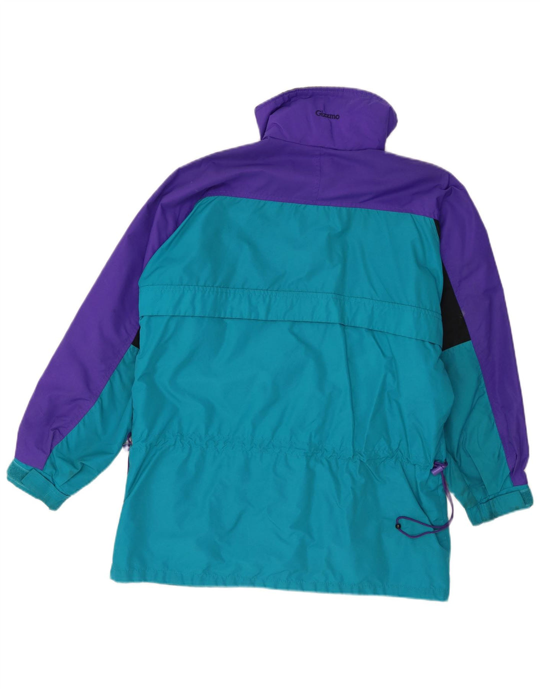 Женская лыжная куртка Columbia Oversized UK 14, средний бирюзовый цвет с цветными блоками