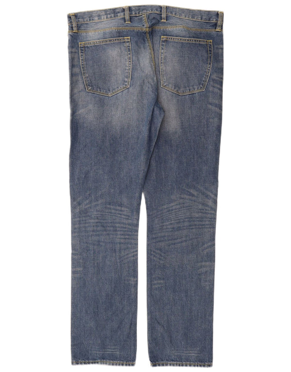 Мужские узкие прямые джинсы Gap премиум-класса W36 L32, синие, хлопок