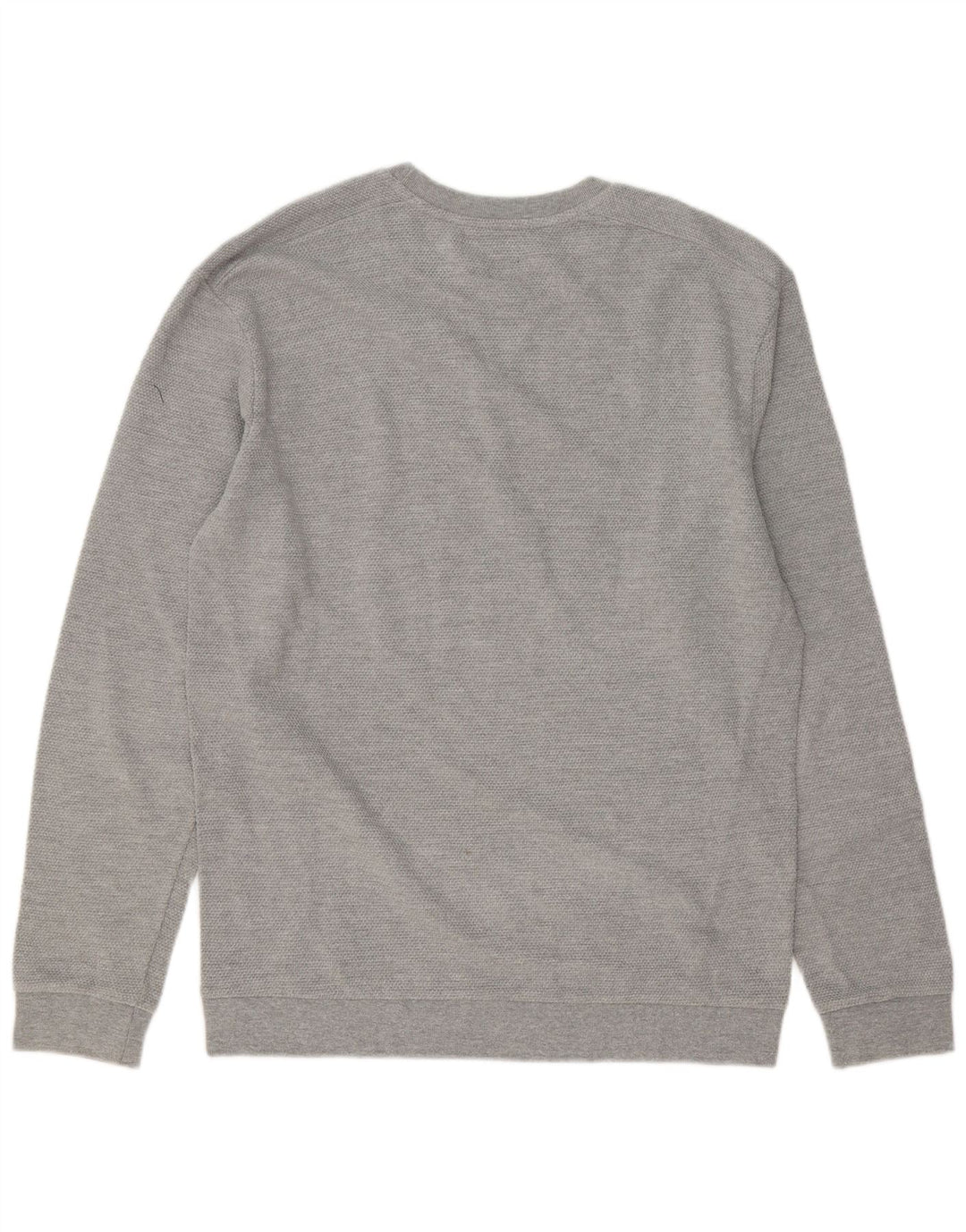 Мужской джемпер с круглым вырезом Zara XL, серый хлопок