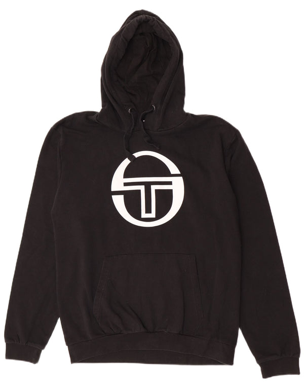 Женский джемпер с капюшоном Sergio Tacchini UK 20 2XL, черный хлопок