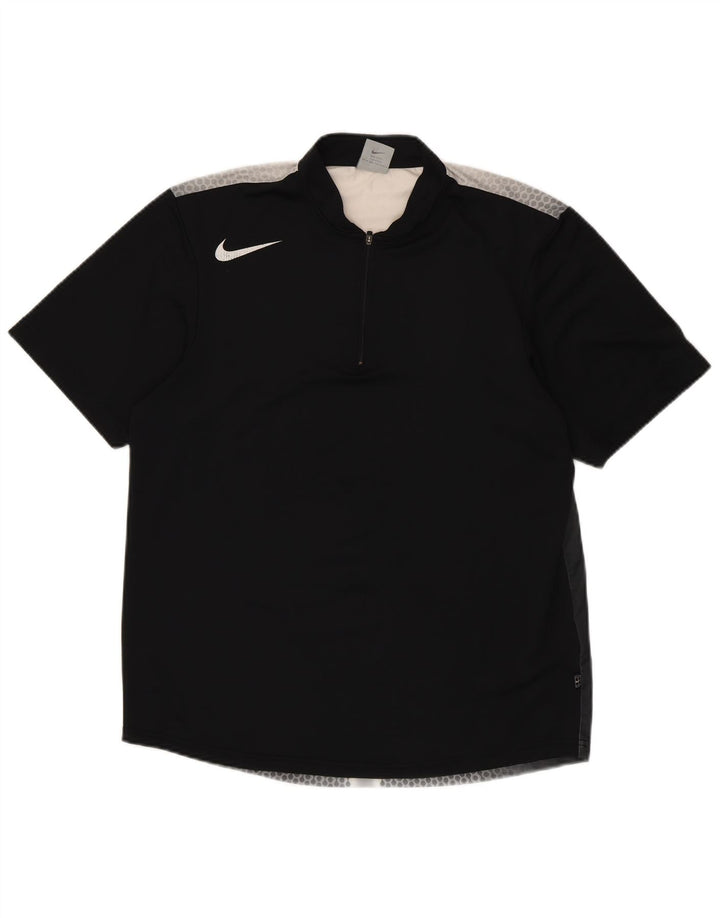 Мужская футболка NIKE Dri Fit UK 39/41, средний черный полиэстер в пятнышко