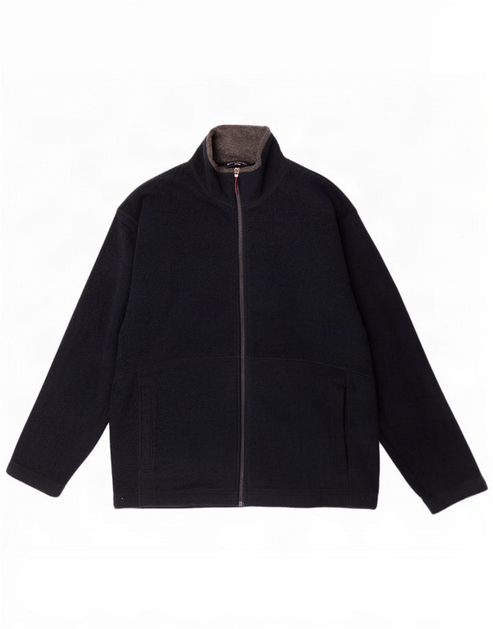 Мужская флисовая куртка Marks & Spencer Blue Harbour UK 38, средний темно-синий полиэстер