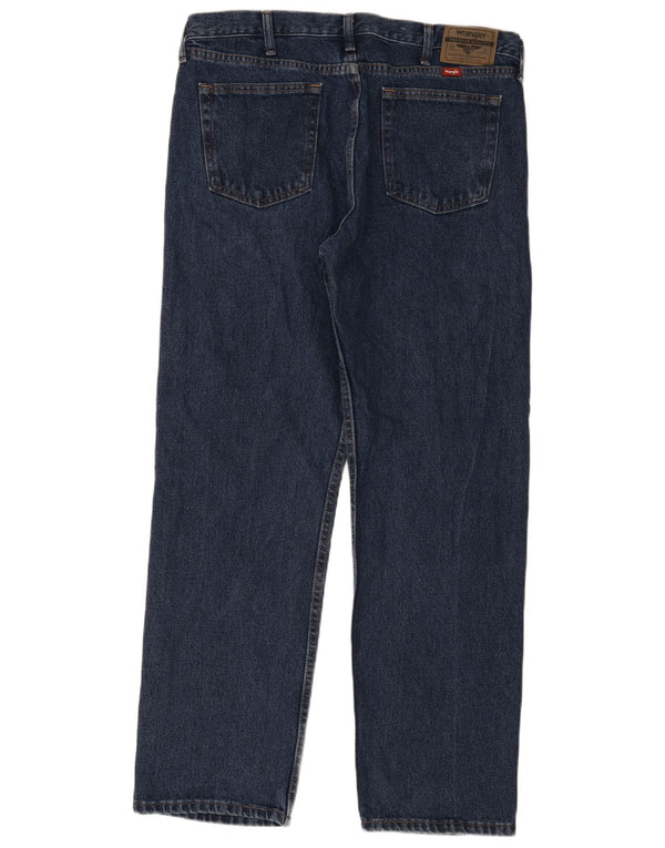 Мужские прямые джинсы свободного покроя Wrangler W36 L32, синий хлопок