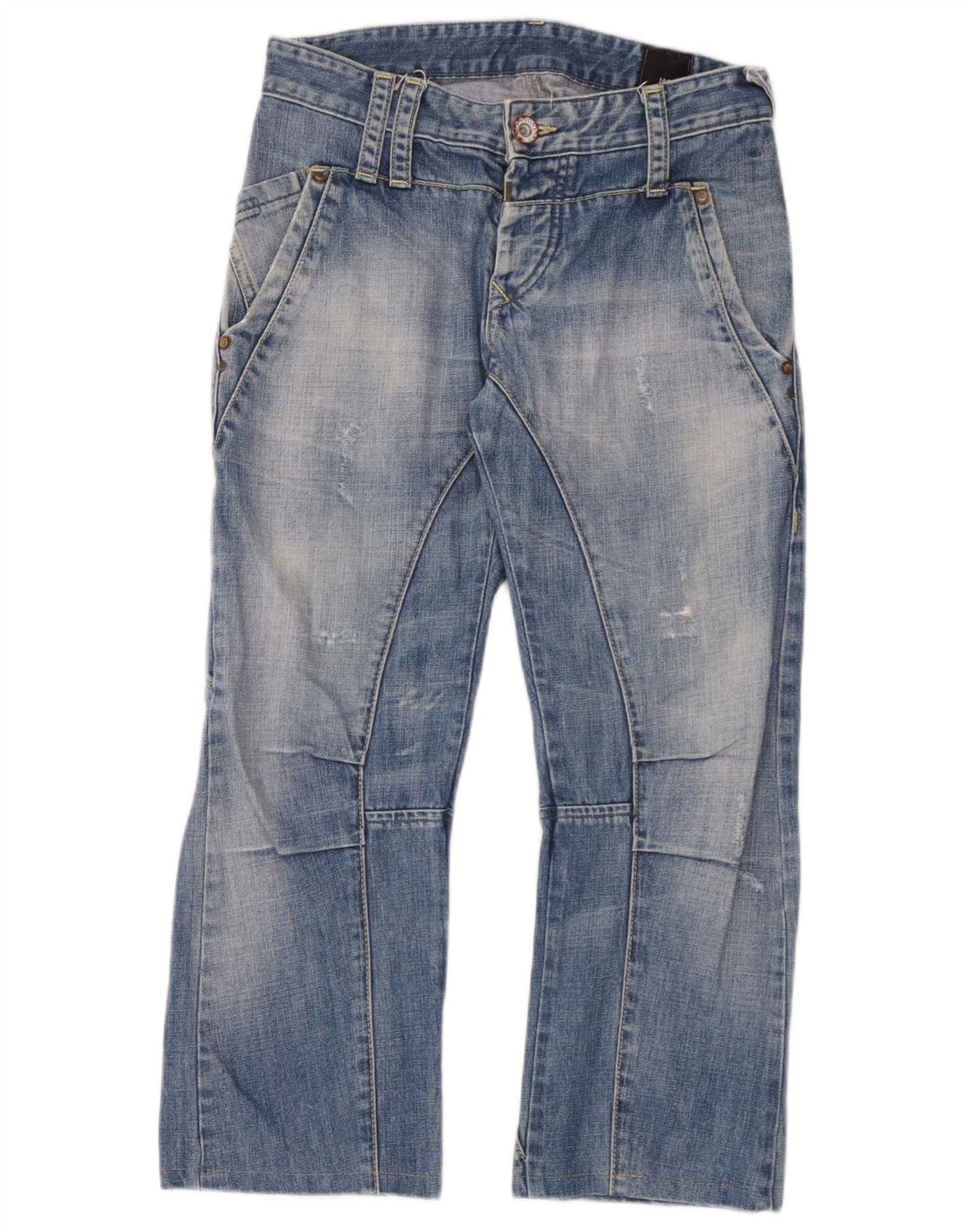 Мужские укороченные джинсы-карго Jack & Jones W30 L25 синие