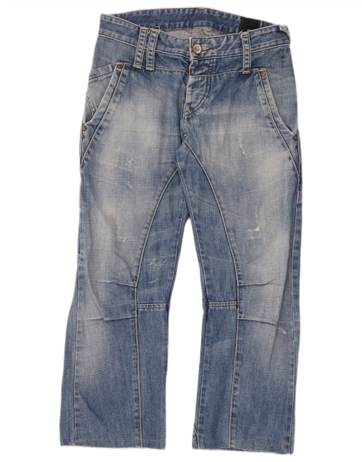 Мужские укороченные джинсы-карго Jack & Jones W30 L25 синие