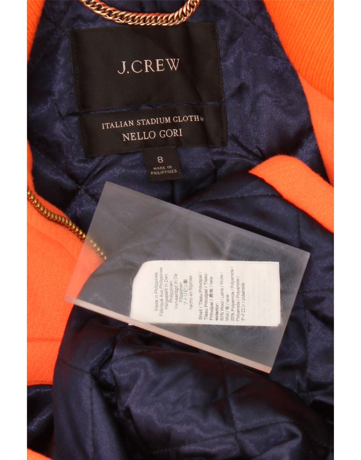 J. CREW Womens Overcoat US 8 Medium Orange Wool Vintage J. Crew and Second-Hand J. Crew from Messina Hembry 