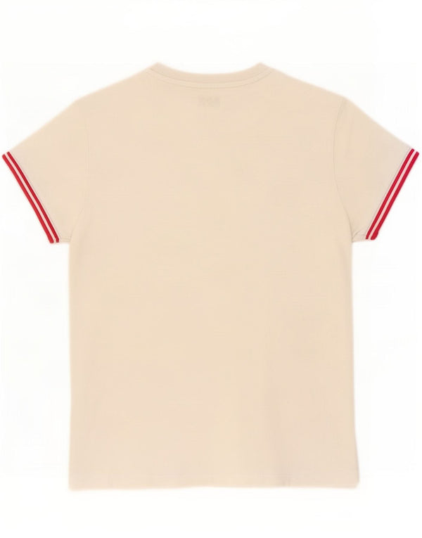 Женская футболка Fred Perry Top UK 10, маленькая, белый хлопок