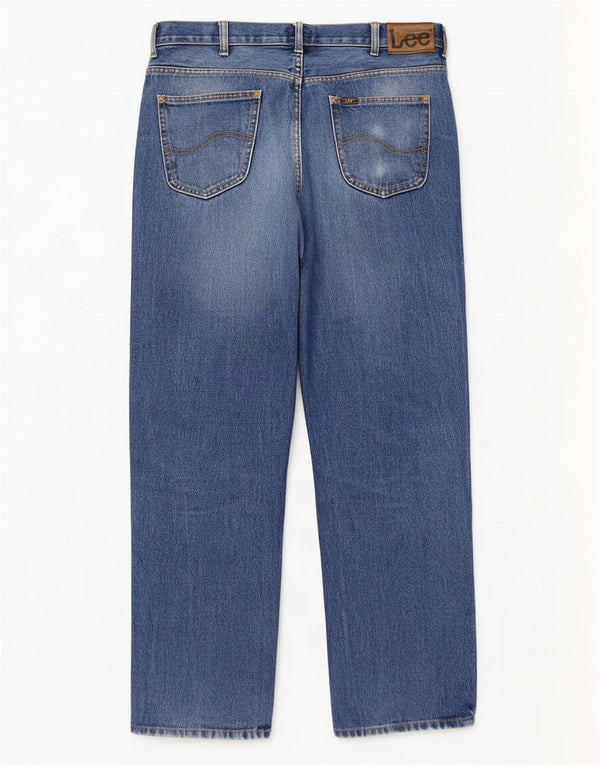 Женские прямые джинсы Lee Brooklyn W38 L32, синий хлопок