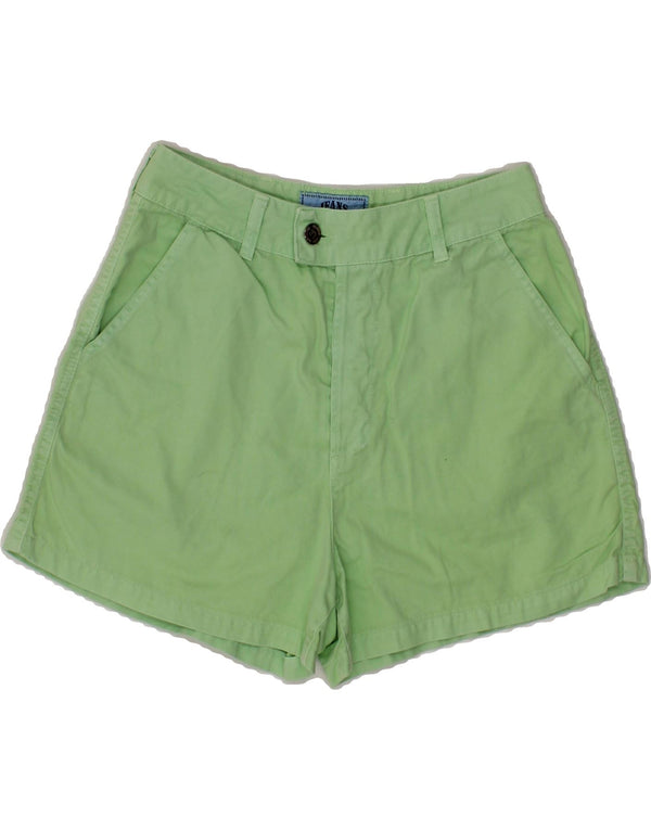 LES COPAINS Womens Chino Shorts IT 44 Medium W28 Green Cotton