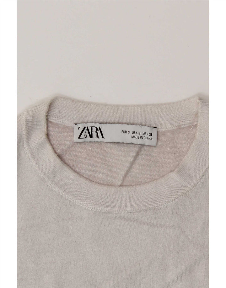 Женский жилет Zara UK 8, маленький белый