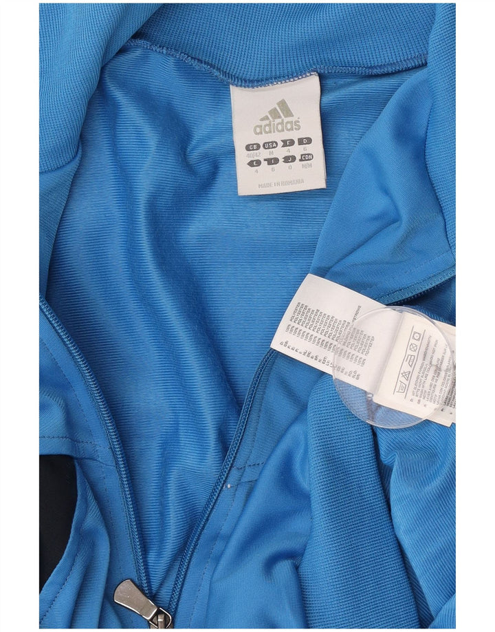Мужская спортивная куртка Adidas UK 40/42, средний синий полиэстер с цветными блоками