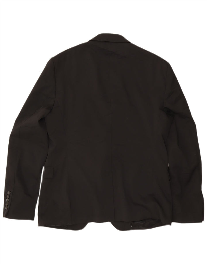 Мужской пиджак Zara на 2 пуговицах IT 54 2XL, черный полиэстер