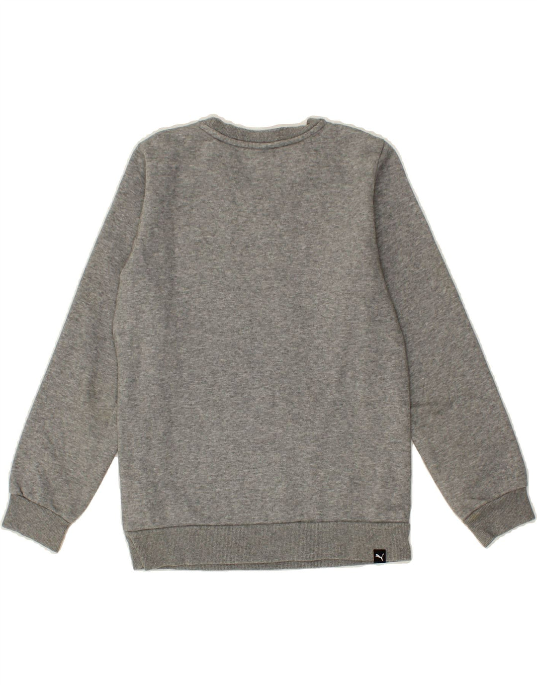 PUMA Boys Graphic Sweatshirt Jumper 11-12 Years Large Grey Cotton Vintage Puma and Second-Hand Puma from Messina Hembry 