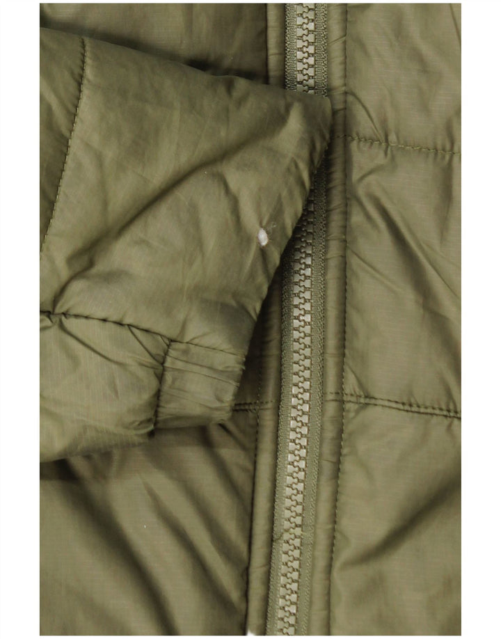 Мужская утепленная куртка с капюшоном Nike UK 38, средний цвет хаки, полиэстер