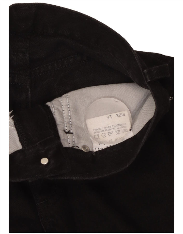 Женские зауженные джинсы с высокой талией LEE W28 L33, черный хлопок