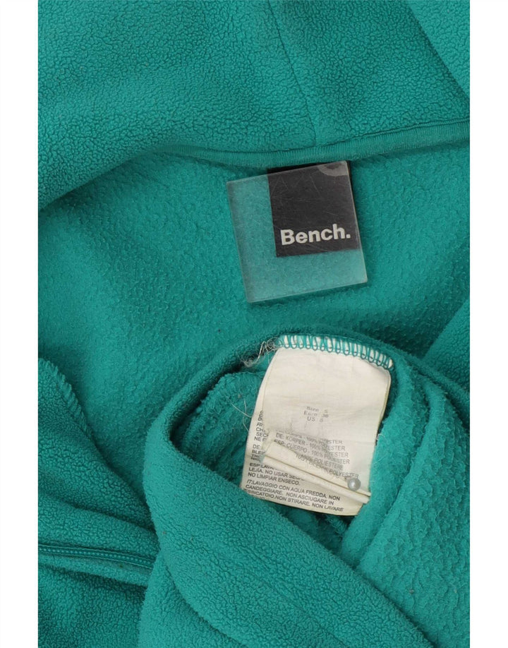 Женская флисовая куртка Bench с графическим рисунком UK 10, маленький зеленый полиэстер