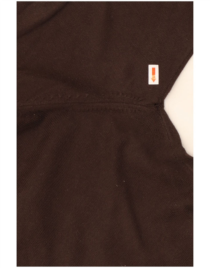 Женский свитер DIESEL на пуговицах, Великобритания 14, средний коричневый хлопок, хлопковый