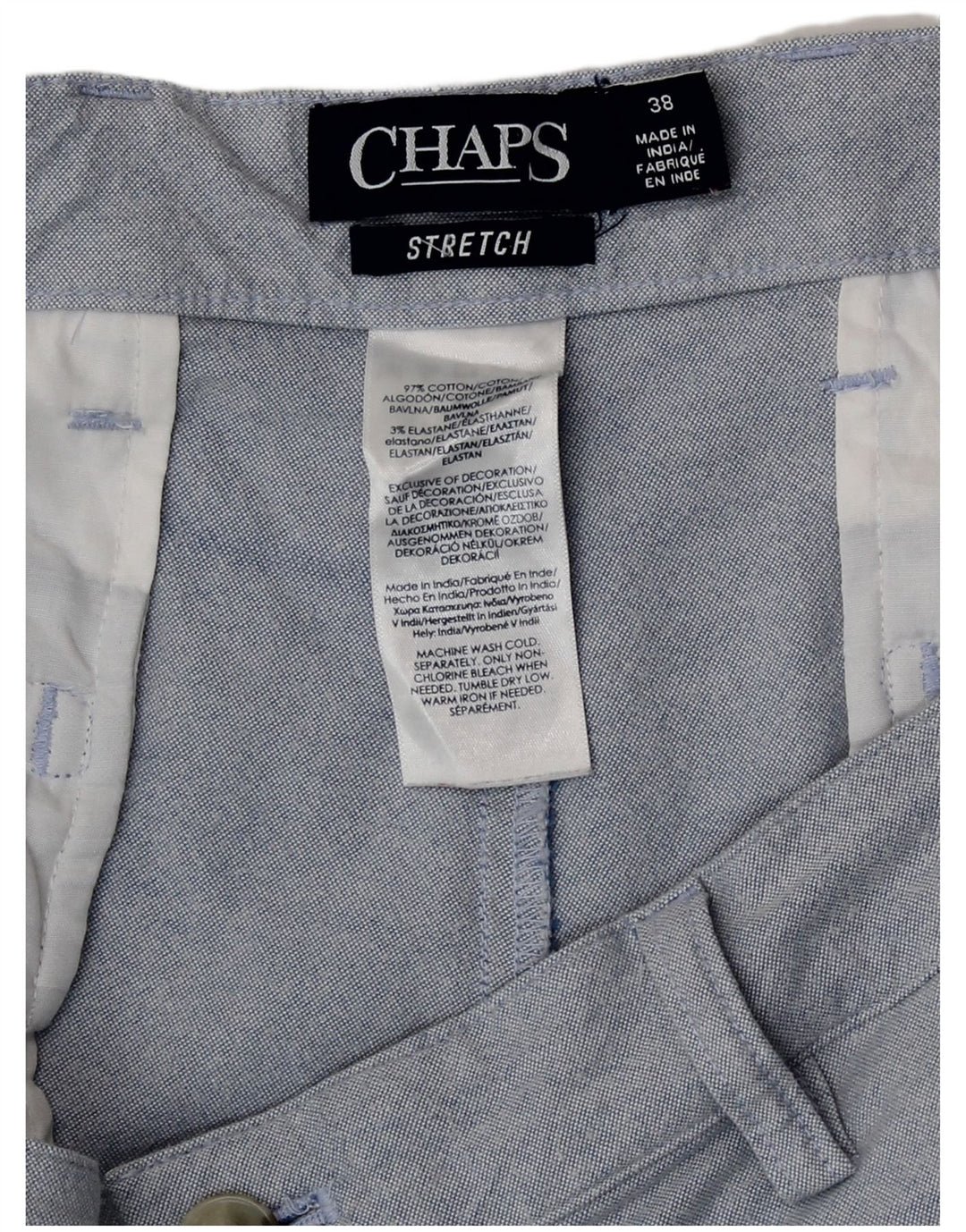 Мужские шорты чинос Chaps W38 XL, синие, хлопок
