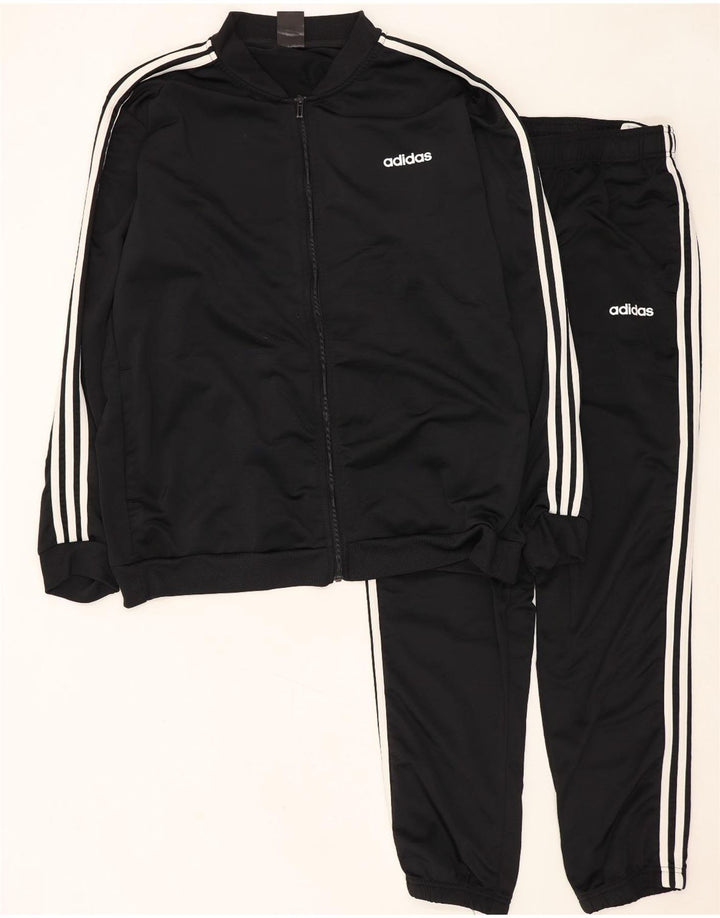 Мужской спортивный костюм Adidas 2XL, черный полиэстер