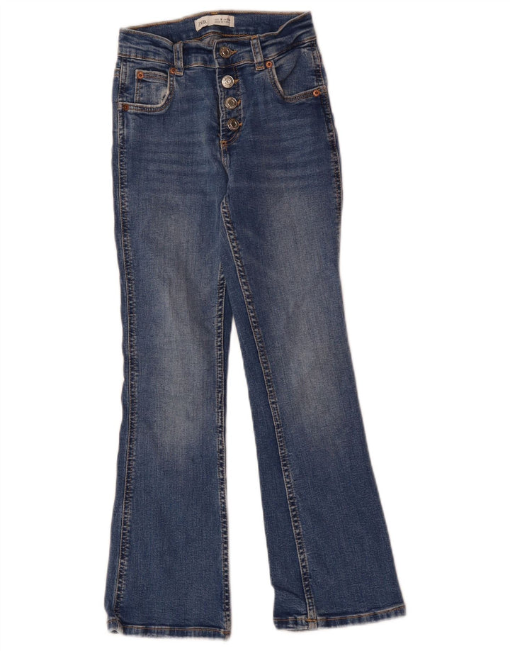 Джинсы Zara Bootcut для девочек 8-9 лет W22 L4 Синие