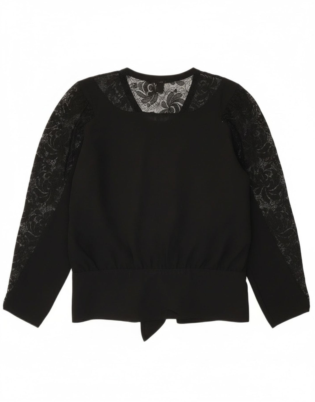 Улучшенная женская блузка с длинным рукавом, топ EU 40, средний черный, вискоза