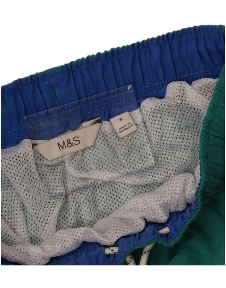 Мужские шорты для плавания Marks & Spencer, маленькие, зеленые