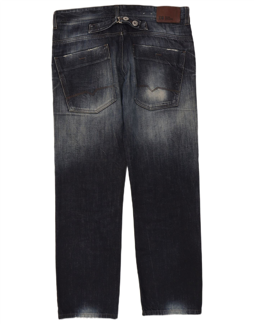 Мужские прямые джинсы Hugo Boss W36 L32 темно-синие