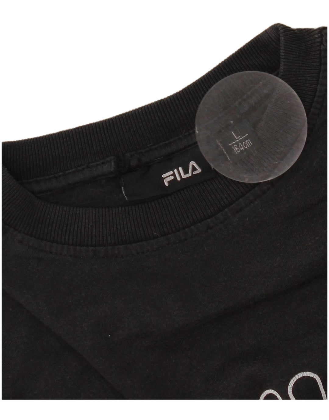 Женская футболка с рисунком Fila Top UK 16, большая черная