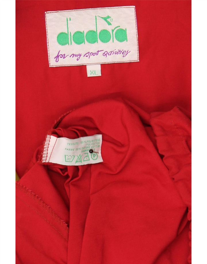 Мужская куртка оверсайз Diadora UK 42 XL, красный полиэстер