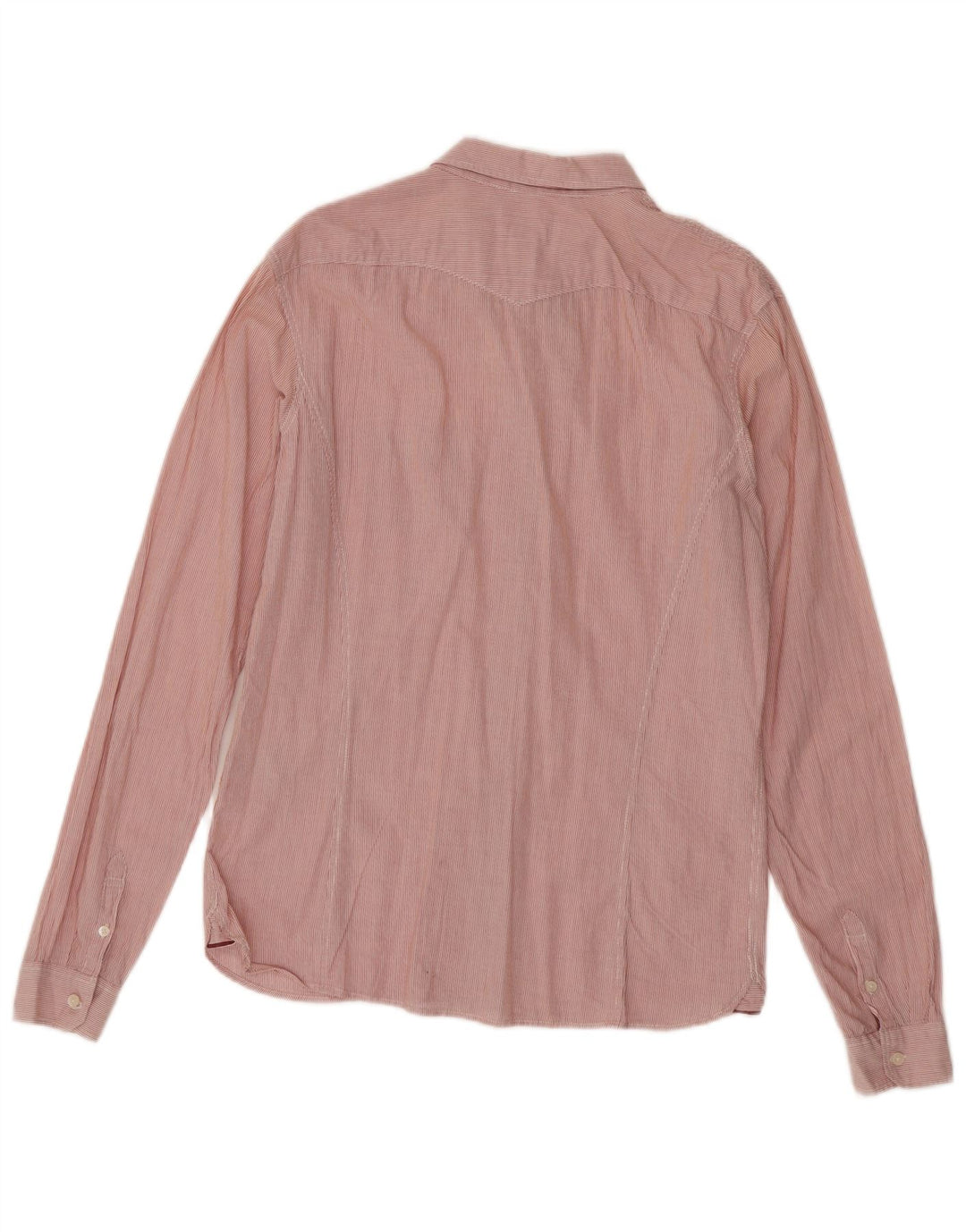 Женская рубашка Levi's UK 16, большая красная хлопковая полоска