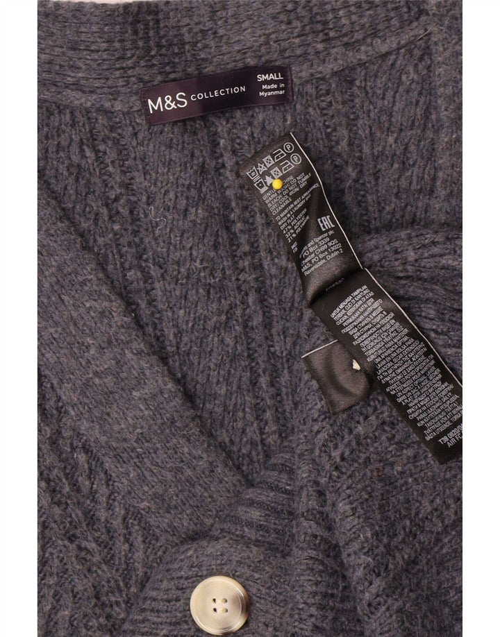 Женский свитер-кардиган оверсайз Marks & Spencer UK 10, маленький серый