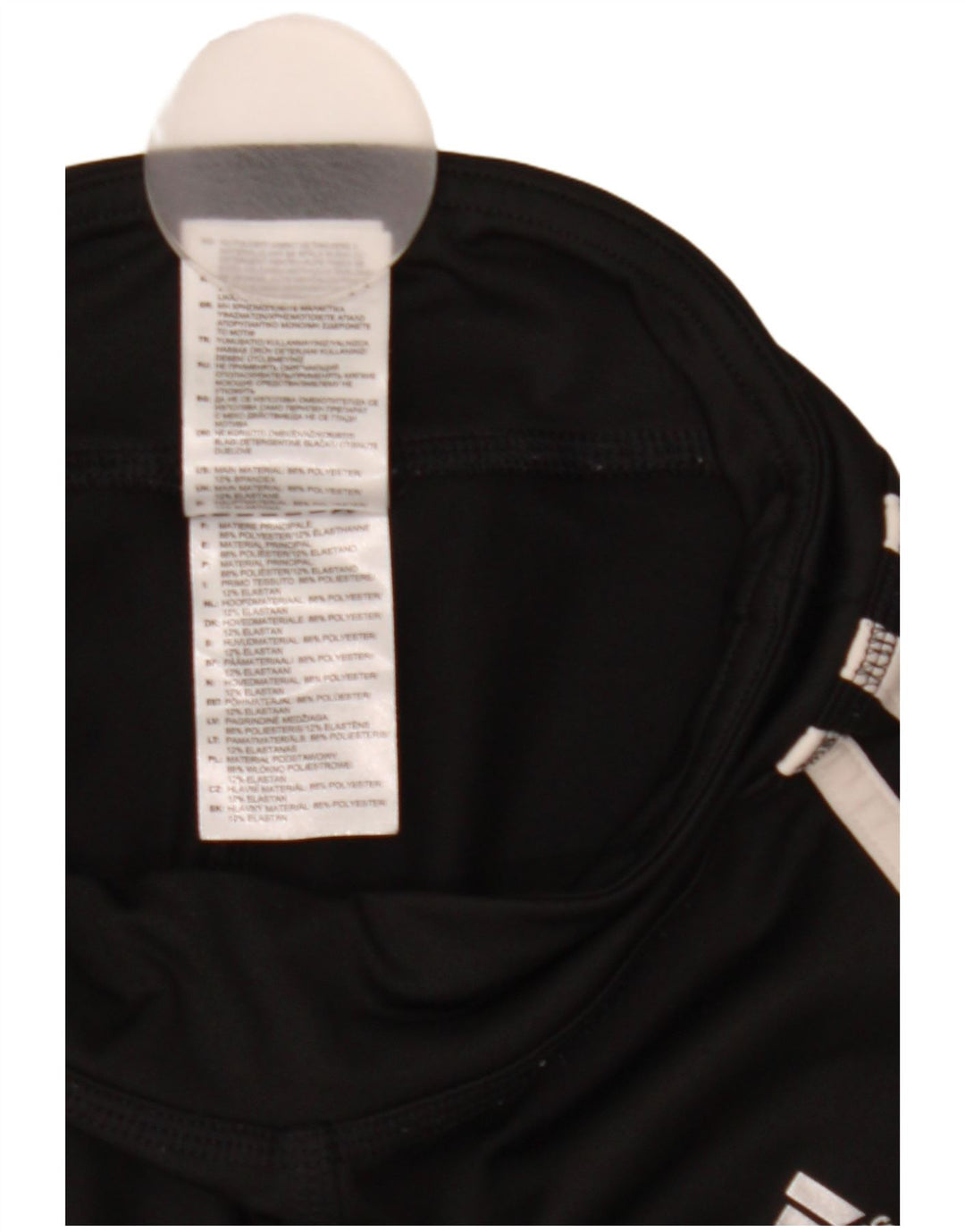 Женские леггинсы Adidas UK 0/2 2XS, черный полиэстер