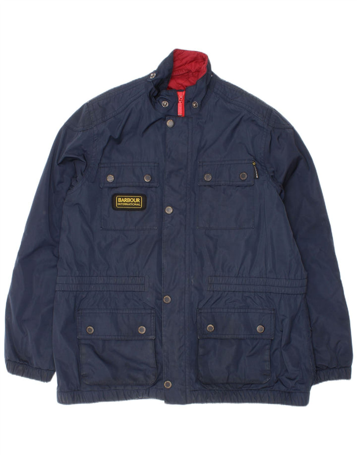 Универсальная куртка Barbour для мальчиков 10-11 лет, большая синяя, полиамид