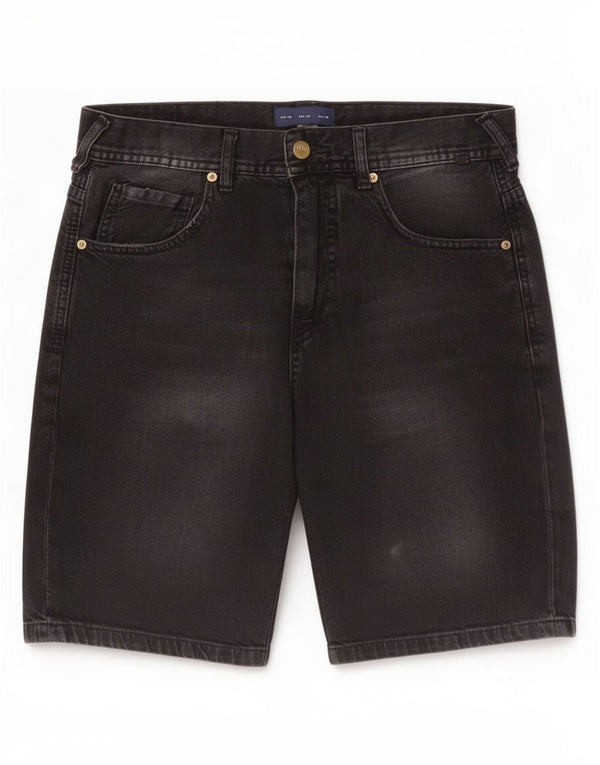 Мужские джинсовые шорты Zara EU 38 Small W30, черный хлопок