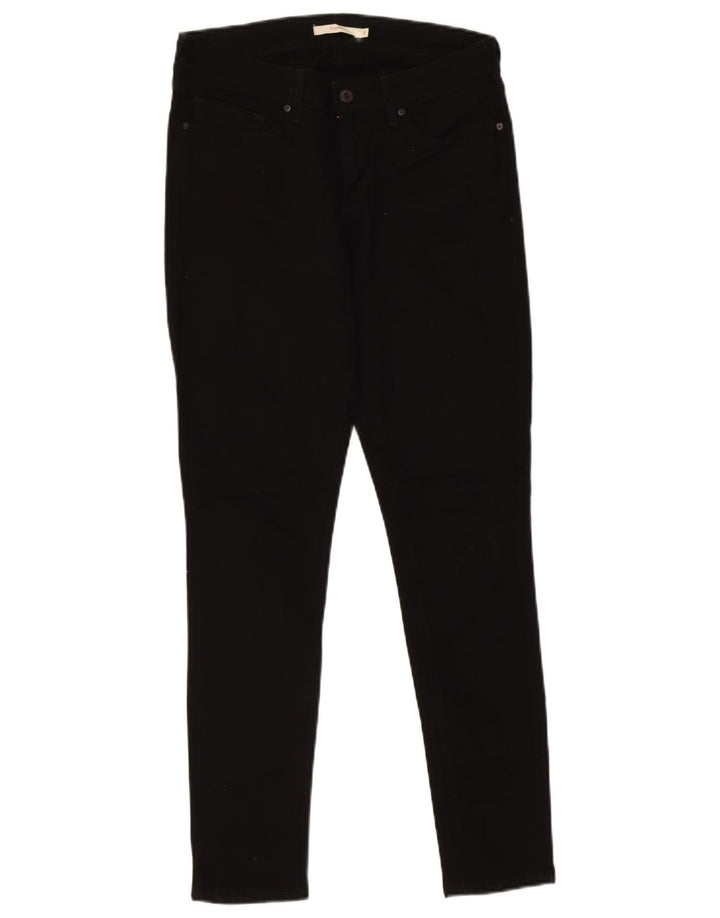 Женские джинсы скинни Levi's 711 W31 L29, черный хлопок