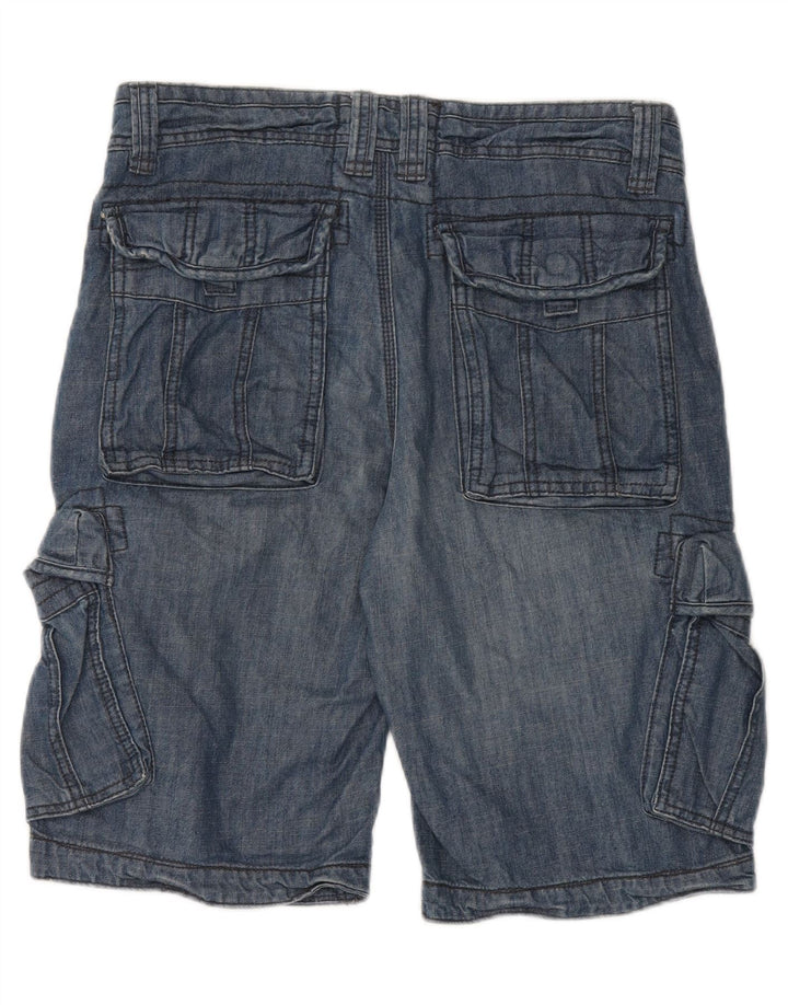Мужские джинсовые шорты карго FAT FACE W32, хлопковые, среднего синего цвета