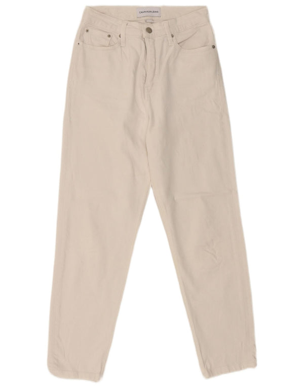 Женские зауженные джинсы Calvin Klein W26 L26 белые