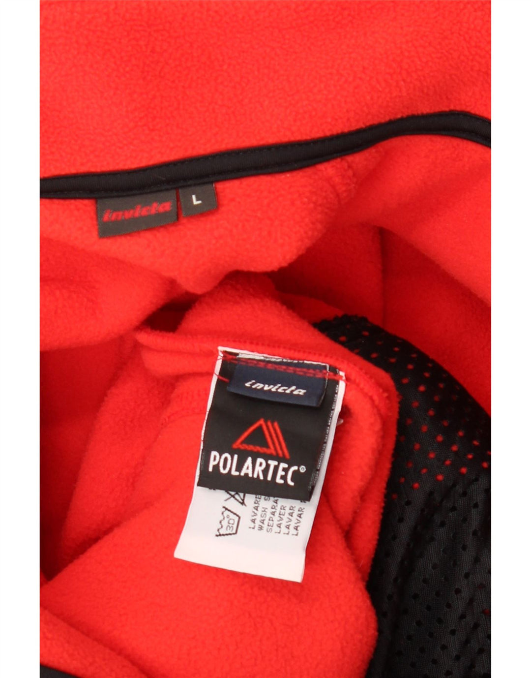 INVICTA Мужская флисовая куртка, большая красная, полиэстер