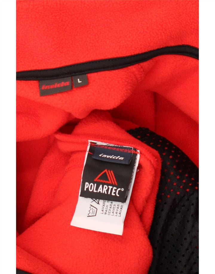 INVICTA Мужская флисовая куртка, большая красная, полиэстер